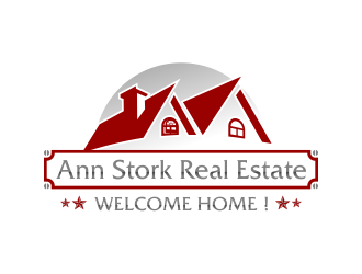 Ann Stork Real Estate  (would like to incorporate tag line..... Welcome Home! logo design by ROSHTEIN