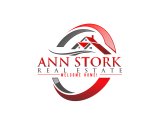 Ann Stork Real Estate  (would like to incorporate tag line..... Welcome Home! logo design by bosbejo