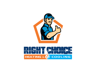 Right Choice Heating & Cooling logo design by SmartTaste
