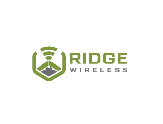 Ridge Wireless logo design by kidco