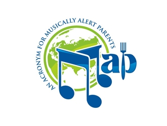 M A P  (an  acronym for Musically Alert Parents) logo design by DreamLogoDesign