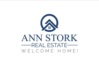 Ann Stork Real Estate  (would like to incorporate tag line..... Welcome Home! logo design by emyjeckson