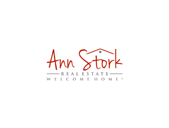 Ann Stork Real Estate  (would like to incorporate tag line..... Welcome Home! logo design by johana