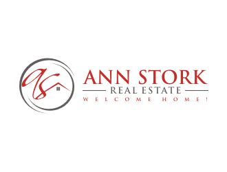 Ann Stork Real Estate  (would like to incorporate tag line..... Welcome Home! logo design by iltizam