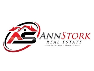 Ann Stork Real Estate  (would like to incorporate tag line..... Welcome Home! logo design by REDCROW