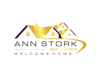 Ann Stork Real Estate  (would like to incorporate tag line..... Welcome Home! logo design by cahyobragas