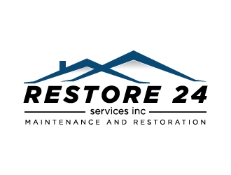 Restore 24 services inc maintenance and restoration  logo design by serdadu