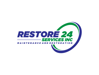 Restore 24 services inc maintenance and restoration  logo design by cahyobragas