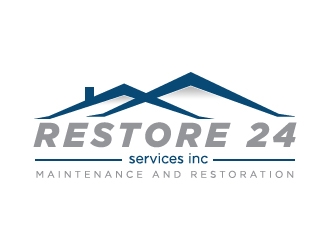 Restore 24 services inc maintenance and restoration  logo design by serdadu