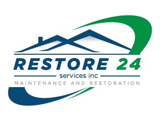 Restore 24 services inc maintenance and restoration  logo design by serdadu
