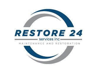 Restore 24 services inc maintenance and restoration  logo design by serdadu