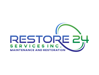 Restore 24 services inc maintenance and restoration  logo design by tsumech