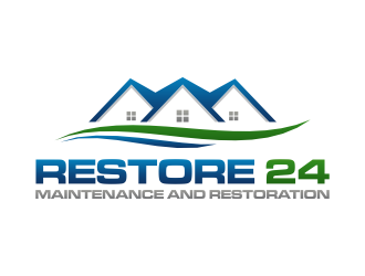 Restore 24 services inc maintenance and restoration  logo design by RIANW