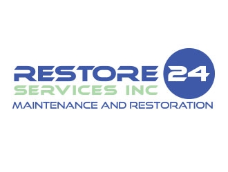 Restore 24 services inc maintenance and restoration  logo design by emyjeckson