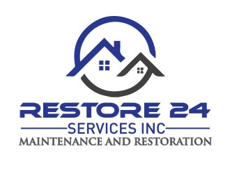 Restore 24 services inc maintenance and restoration  logo design by emyjeckson