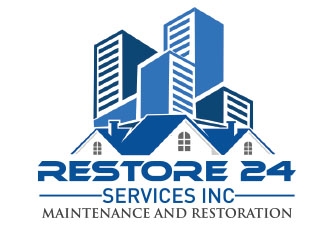 Restore 24 services inc maintenance and restoration  logo design by emyjeckson