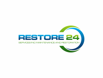 Restore 24 services inc maintenance and restoration  logo design by haidar
