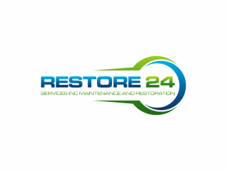 Restore 24 services inc maintenance and restoration  logo design by haidar