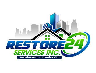 Restore 24 services inc maintenance and restoration  logo design by THOR_
