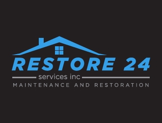 Restore 24 services inc maintenance and restoration  logo design by serdadu