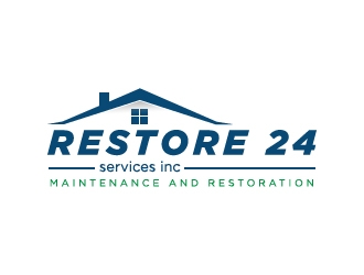 Restore 24 services inc maintenance and restoration  logo design by serdadu