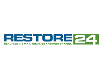 Restore 24 services inc maintenance and restoration  logo design by EkoBooM