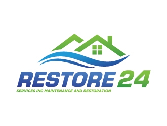 Restore 24 services inc maintenance and restoration  logo design by onep