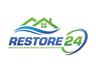 Restore 24 services inc maintenance and restoration  logo design by onep