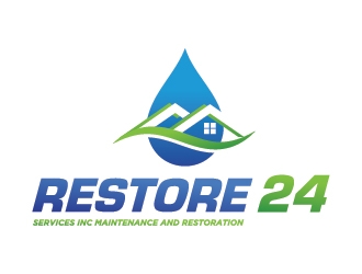 Restore 24 services inc maintenance and restoration  logo design by onep