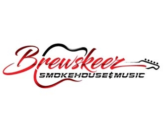 Brewskeez Smokehouse & Music logo design by logoguy