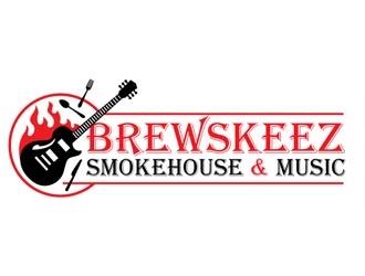 Brewskeez Smokehouse & Music logo design by logoguy
