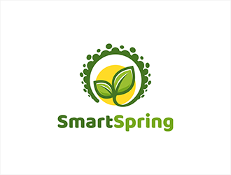 Smart Spring logo design by hole