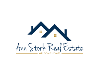 Ann Stork Real Estate  (would like to incorporate tag line..... Welcome Home! logo design by EkoBooM