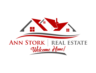 Ann Stork Real Estate  (would like to incorporate tag line..... Welcome Home! logo design by pakNton