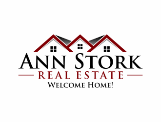 Ann Stork Real Estate  (would like to incorporate tag line..... Welcome Home! logo design by ingepro
