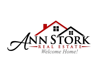Ann Stork Real Estate  (would like to incorporate tag line..... Welcome Home! logo design by jaize