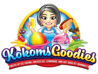 Kokoms Goodies logo design by ZedArts