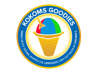 Kokoms Goodies logo design by BeDesign