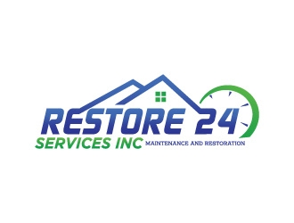 Restore 24 services inc maintenance and restoration  logo design by Boomstudioz