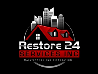 Restore 24 services inc maintenance and restoration  logo design by DreamLogoDesign