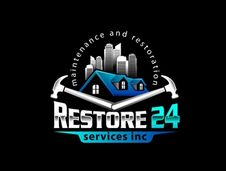 Restore 24 services inc maintenance and restoration  logo design by DreamLogoDesign