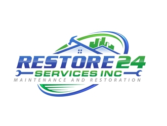 Restore 24 services inc maintenance and restoration  logo design by DreamLogoDesign