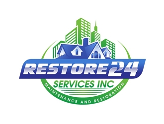 Restore 24 services inc maintenance and restoration  logo design by DreamLogoDesign
