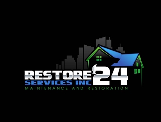 Restore 24 services inc maintenance and restoration  logo design by DreamLogoDesign