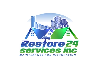 Restore 24 services inc maintenance and restoration  logo design by DreamLogoDesign