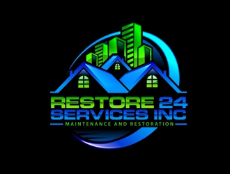 Restore 24 services inc maintenance and restoration  logo design by DreamLogoDesign