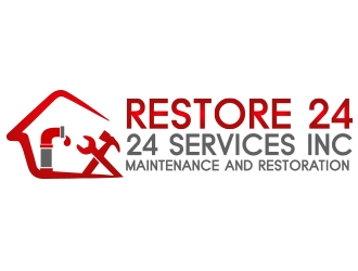 Restore 24 services inc maintenance and restoration  logo design by fawadyk