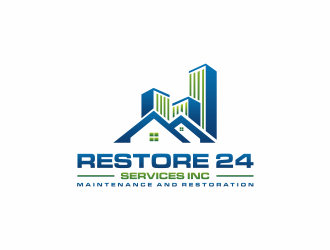 Restore 24 services inc maintenance and restoration  logo design by ammad