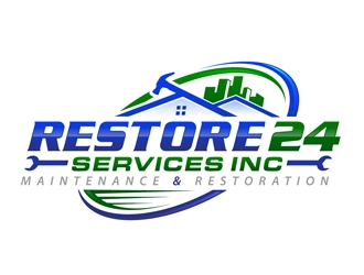 Restore 24 services inc maintenance and restoration  logo design by DreamLogoDesign