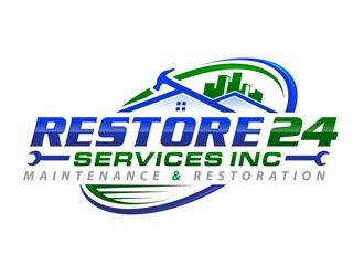 Restore 24 services inc maintenance and restoration  logo design by DreamLogoDesign